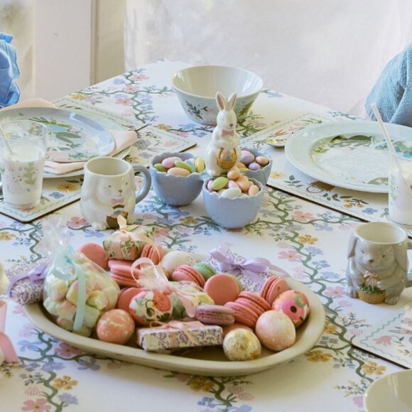 Pottery Barn Rifle Paper Co. Easter Ceramic Divided Candy Holder - Picture 2 of 9